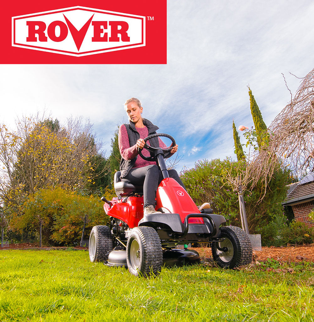 Rover is the go to brand for all push mowers and ride on mowers. come in store today and test drive the full range of rover lawn mowers at Mower City Albury