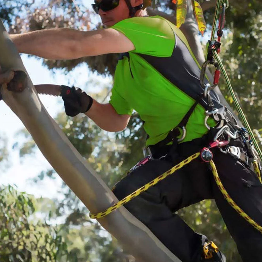 Elevate your climbing experience with the ART Work Positioner with Swivel, designed to prevent rope twisting and ensure optimal lanyard positioning. Trusted by arborists worldwide, shop now at Mower City Albury. In-Action