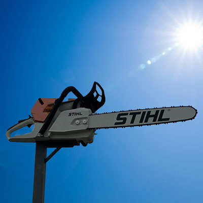 Mower City Albury's location is hard to miss with our Iconic STIHL chainsaw structure.  Mower City Albury address is 180 Borella Road, Albury NSW 2640 on 