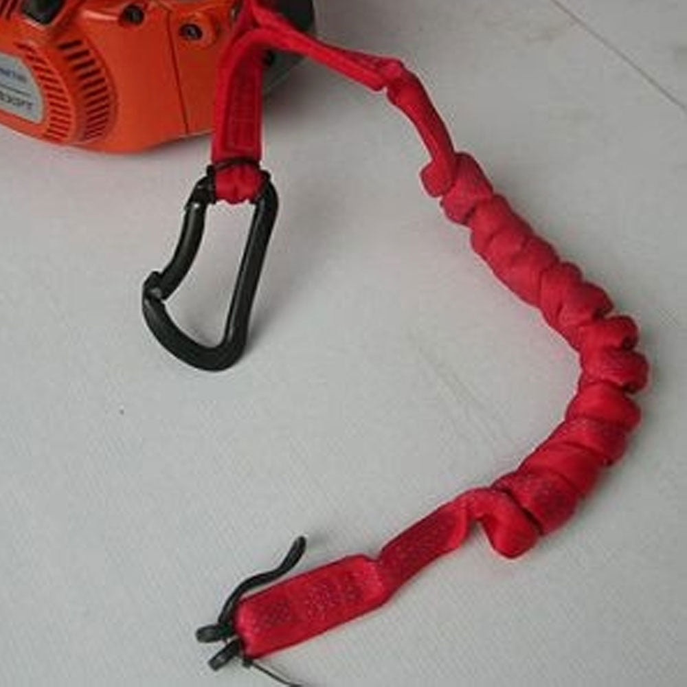 Secure your chainsaw with confidence using the 4ft Dale Jury Chainsaw Lanyard. Crafted from heavy-duty materials, road-tested by top climbers, and featuring an in-line snap-gate carabiner. Perfect for any chainsaw. Order now at Mower City Albury servicing Albury, Wodonga and surrounding local communities.  Attached to chainsaw