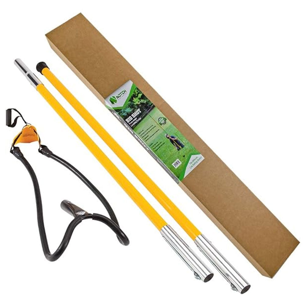 Unlock precision in arborist work - the Notch Big Shot Complete Kit. Launch throw weights with accuracy, achieve vertical distances over 100 feet. Lightweight fibreglass poles ensure durability, while the advanced launch pouch reduces projectile rotation by 50%. Elevate your tree-climbing game today - Mower City Albury - with box