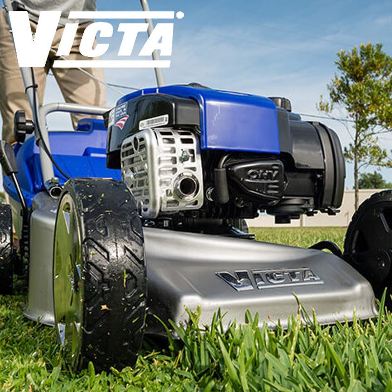 Shop Victa lawn mowers at Mower City Albury. Reliable Australian-designed petrol and battery mowers for everyday lawn care. Built for simple, consistent performance.