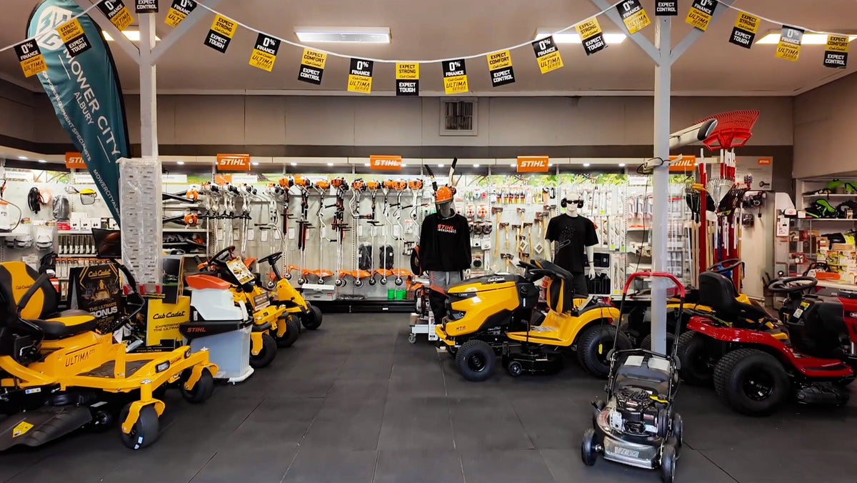 Drop into Mower City Albury on Borella Road. Have a look, ask questions, and we’ll help you work out what’s right for your outdoor job.