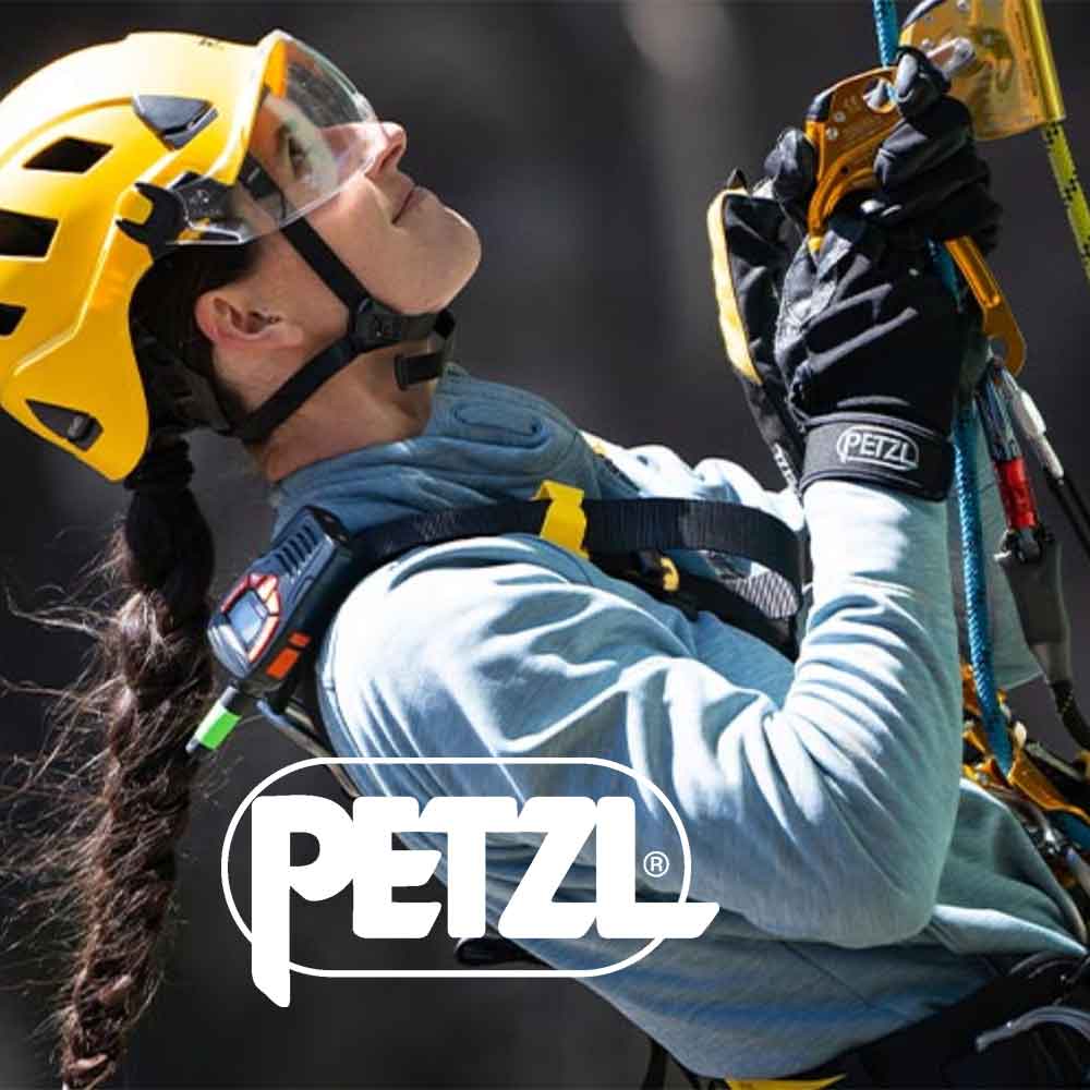 Petzl climbing and arborist gear at Mower City Albury, including helmets, harnesses, prusiks and rope access tools – trusted equipment for professionals working at height.
