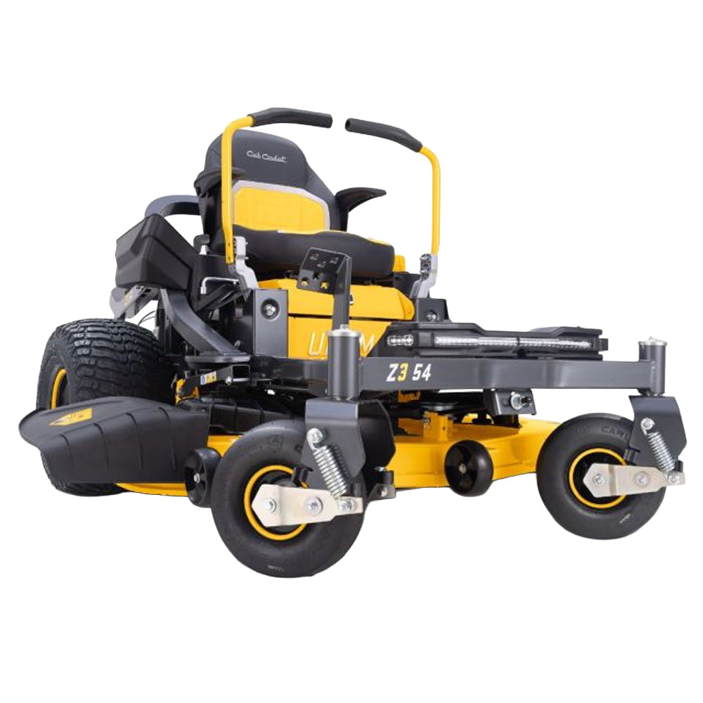 Cub Cadet Ultima Z3 54 zero turn mower with 24HP Kawasaki engine and 54” fabricated deck. Ideal for blocks up to 5 acres. Available at Mower City Albury. 2