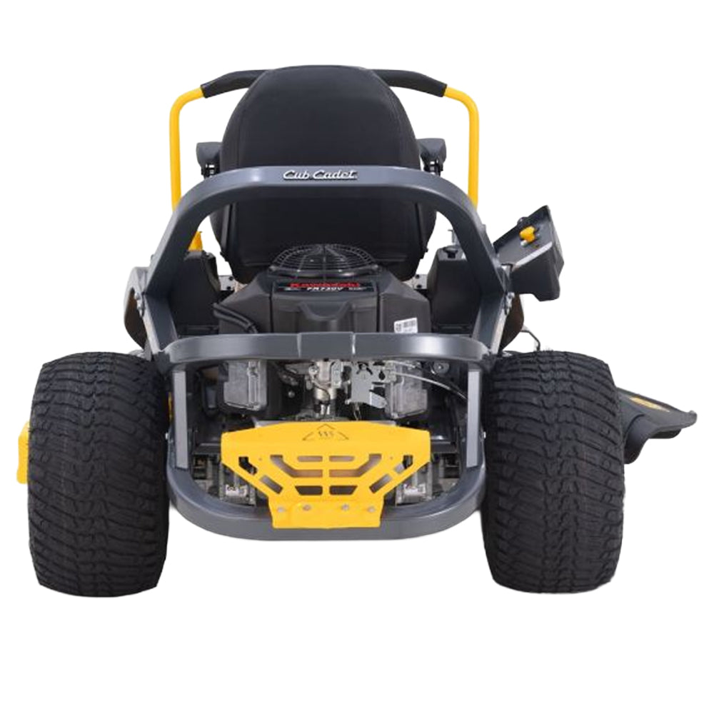 Cub Cadet Ultima Z3 54 zero turn mower with 24HP Kawasaki engine and 54” fabricated deck. Ideal for blocks up to 5 acres. Available at Mower City Albury. Back View