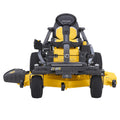 Front view of Cub Cadet Z3 60 S zero turn mower with steering wheel control, 60” deck and 24HP Kawasaki engine. Built for larger blocks and slopes. Available at Mower City Albury.