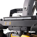 close up of lights and towing hitch Cub Cadet Z3 60 S zero turn mower with steering wheel control, 60” deck and 24HP Kawasaki engine. Built for larger blocks and slopes. Available at Mower City Albury.