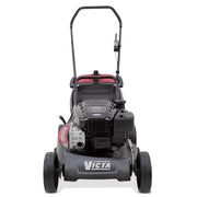 front view engine Victa Mustang 850 19” push mower with 190cc Briggs & Stratton engine and alloy deck. Built for tougher mowing conditions. Available at Mower City Albury.