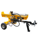 DEWALT 28 ton hydraulic log splitter with Kohler 196cc engine and 13-second cycle time. Built for firewood and heavy splitting. Available at Mower City Albury. side view