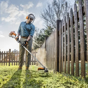 STIHL FS 94 RC-E petrol grass trimmer with loop handle, AutoCut head and harness – available at Mower City Albury. 1