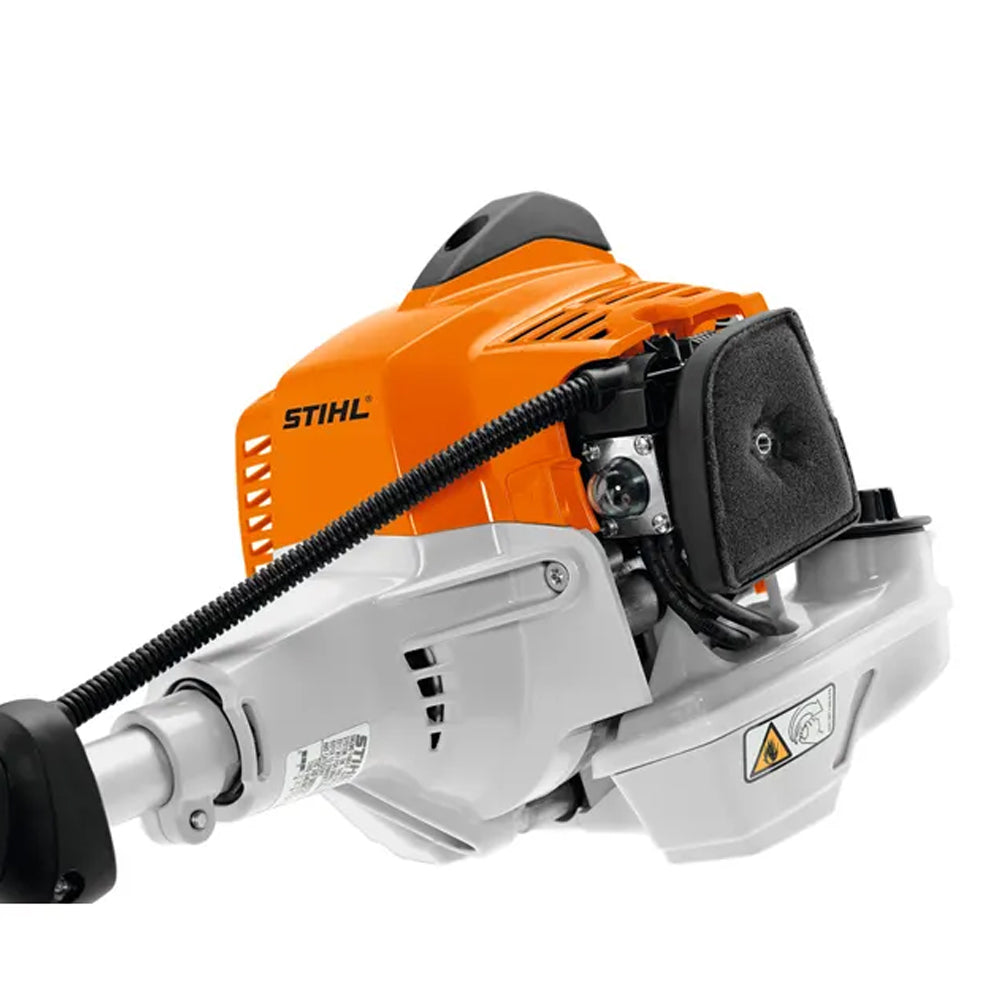 STIHL FS 94 RC-E petrol grass trimmer with loop handle, AutoCut head and harness – available at Mower City Albury. - motor