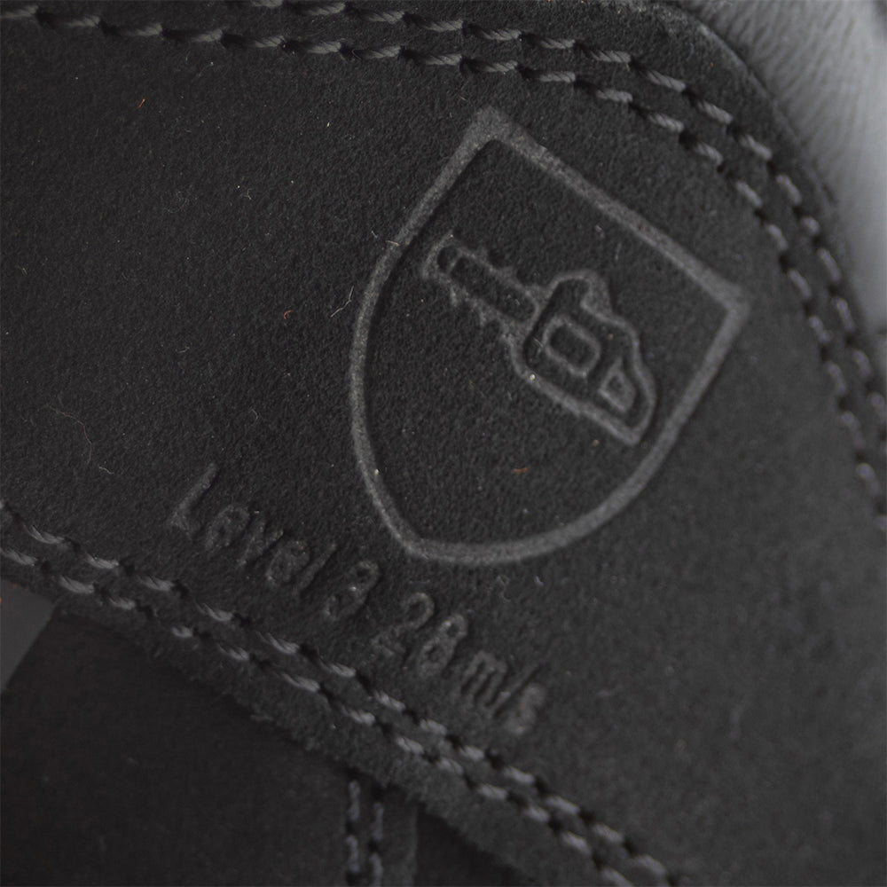 Solidur Class 3 (28 m/s) chainsaw safety boots with Vibram sole, waterproof membrane and Perwanger leather. Aluminium toe cap. Mower City Albury. detail4