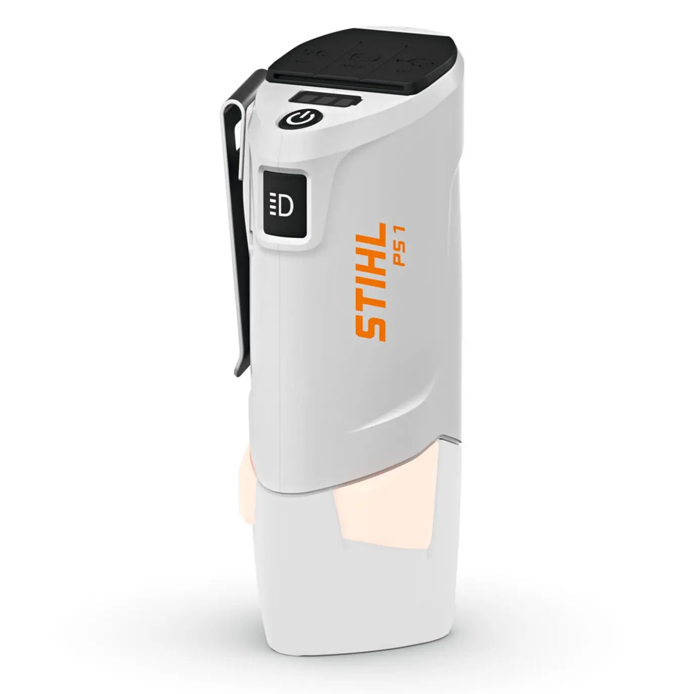 Portable power on the go. The STIHL PS 1 is a multi-function power bank, torch, and charger for AS 2 batteries — ideal for worksites, outdoor use, and staying connected off-grid. Available now at Mower City Albury.