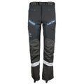 Front of Limited edition Solidur Climbcut chainsaw trousers in blue and grey. Class 1 Design A, water repellent, slim fit for climbing. Mower City Albury.