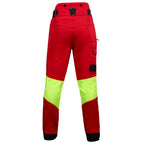 Solidur Felin Pants - back view - Light, stretch Class 1 Design A chainsaw trousers with 5-layer protection and water-repellent fabric. Ideal for firewood and farm work. Albury.