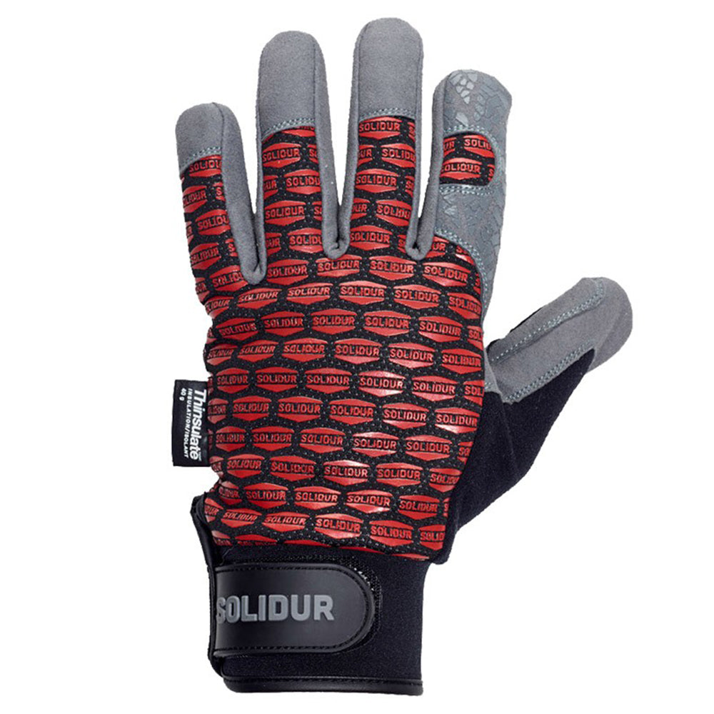 Solidur Insulated winter work gloves with Thinsulate lining and windproof, waterproof GORE Windstopper layer. Touchscreen fingertip. Albury. 3