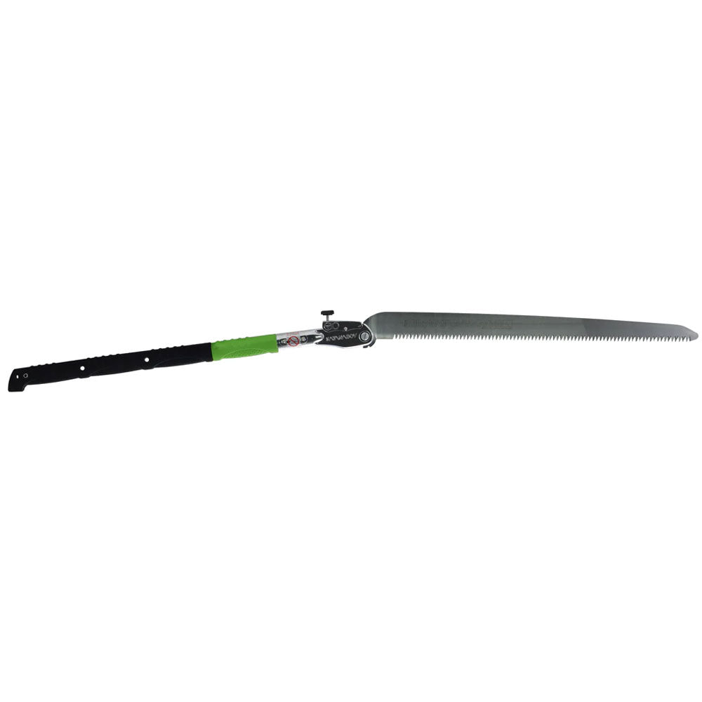 Experience the Silky Katana Boy Folding Saw, the largest in its class at 650mm. Designed for pruning large branches, its taper ground blade ensures effortless cutting. With non-set teeth and graduated sizing, it reduces jamming. Available at Mower City Albury. Upgrade your pruning game today!
