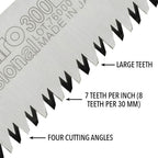  Discover the effortless cutting power of the Silky Saw Gomtaro Large Tooth Handsaw by Silky Saws at Mower City Albury. Designed for smooth cuts on the pull stroke, its thin, tensioned blade ensures no bowing. Ideal for pruning medium to large branches. Upgrade your pruning experience today!teeth description