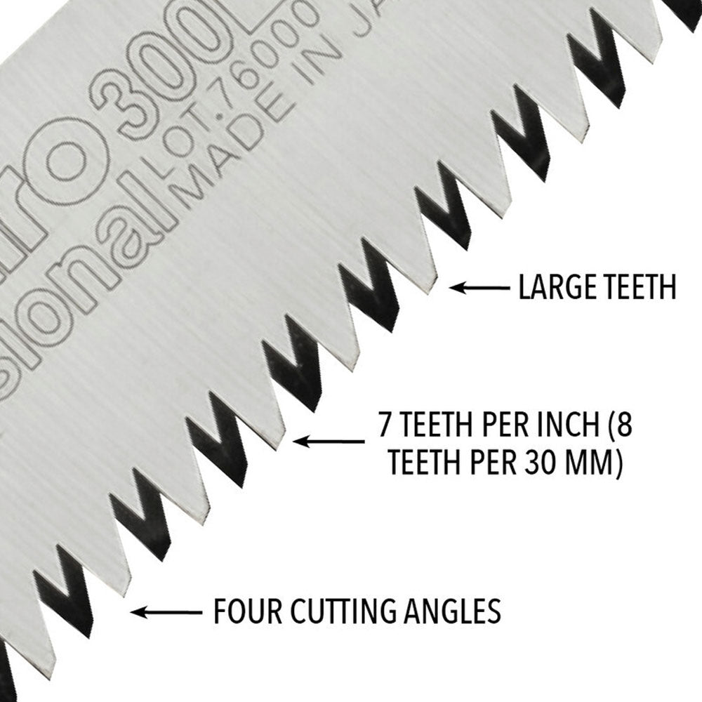  Discover the effortless cutting power of the Silky Saw Gomtaro Large Tooth Handsaw by Silky Saws at Mower City Albury. Designed for smooth cuts on the pull stroke, its thin, tensioned blade ensures no bowing. Ideal for pruning medium to large branches. Upgrade your pruning experience today!teeth description