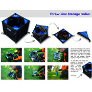 The STEIN Folding 44cm Cube MKII: Your ultimate throwline storage solution awaits! Built for durability and convenience, this versatile cube boasts rubber-capped corner rods, a heavy-duty stretch base, and two internal pockets. Buy today from Mower City Albury, your local arbory experts serving Albury, Wodonga & Surrounds. Instructions