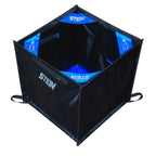The STEIN Folding 44cm Cube MKII: Your ultimate throwline storage solution awaits! Built for durability and convenience, this versatile cube boasts rubber-capped corner rods, a heavy-duty stretch base, and two internal pockets. Buy today from Mower City Albury, your local arbory experts serving Albury, Wodonga & Surrounds. Top View