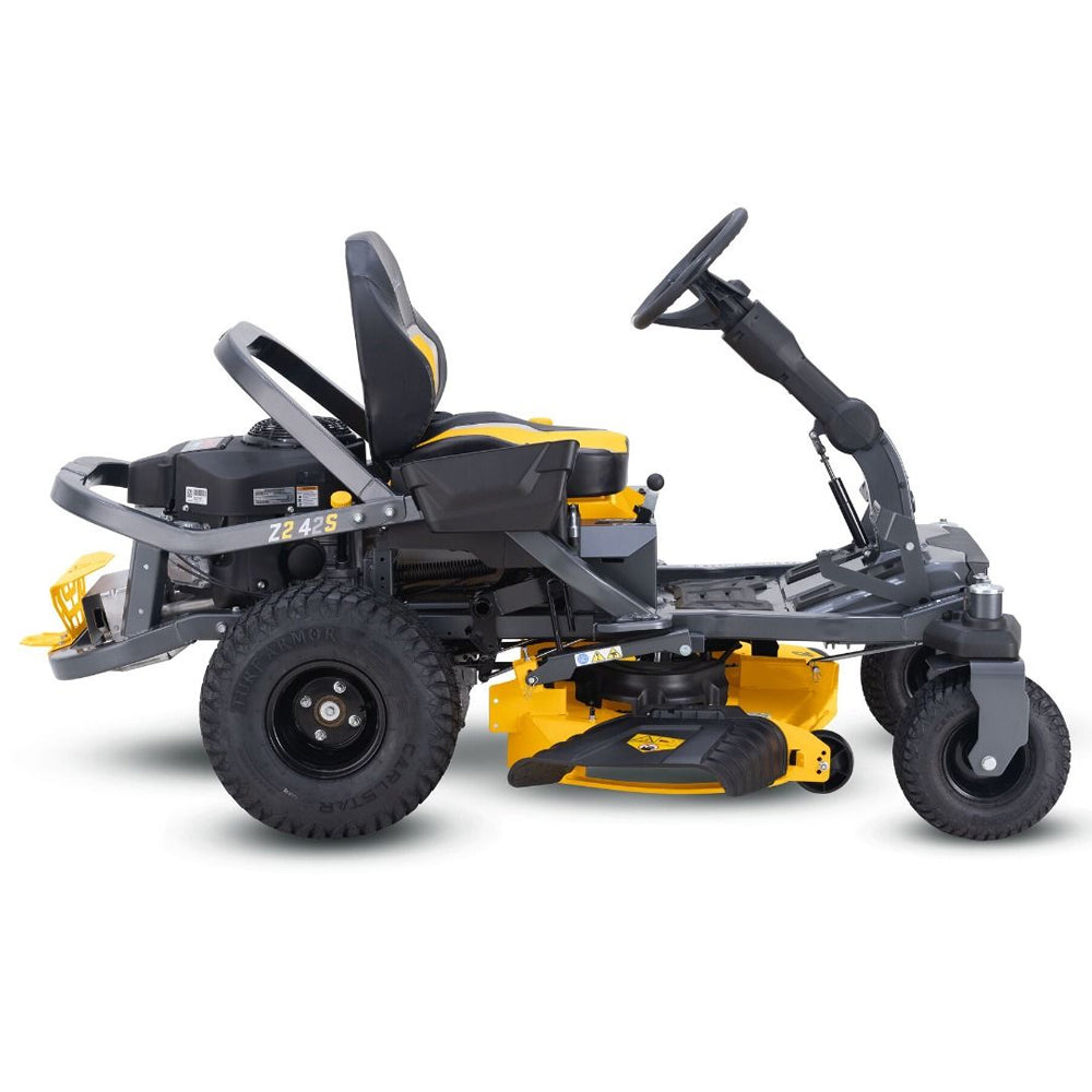 Cub Cadet Ultima Z2 42 S zero turn mower with Syncro Steer, 21.5HP Kawasaki engine and 42-inch fabricated deck. Talk to Mower City Albury. side profile