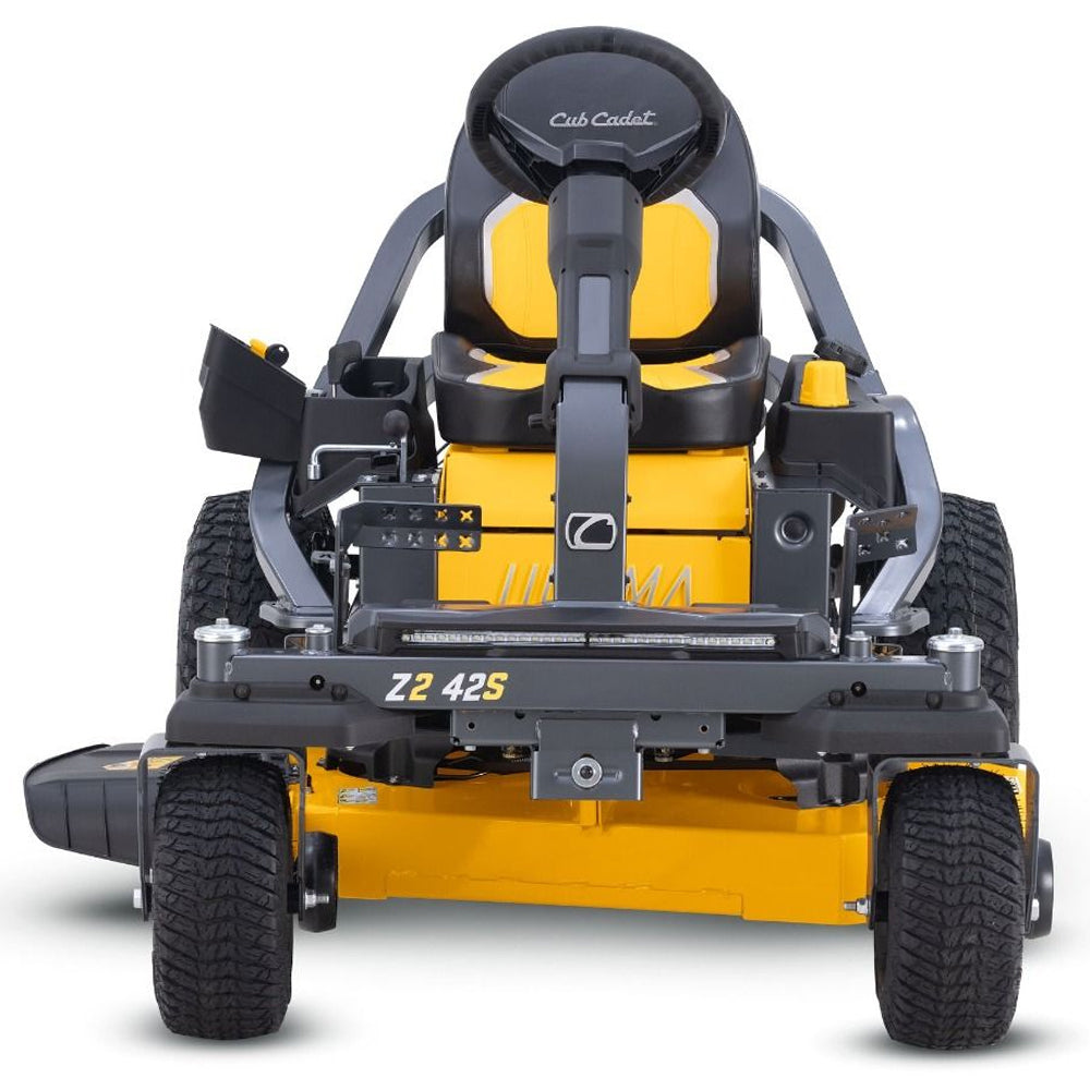 Cub Cadet Ultima Z2 42 S zero turn mower with Syncro Steer, 21.5HP Kawasaki engine and 42-inch fabricated deck. Talk to Mower City Albury. front profile