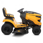 Tackle big lawns with the Cub Cadet XT1 21/42 ride-on mower. 42” deck, 21HP V-Twin, cruise control & hydro drive. Available at Mower City Albury. 3