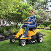 Cub Cadet CC30 H 30-inch compact ride-on lawn mower with hydrostatic drive, ideal for small acreage and tight access lawns — available at Mower City Albury.
2
