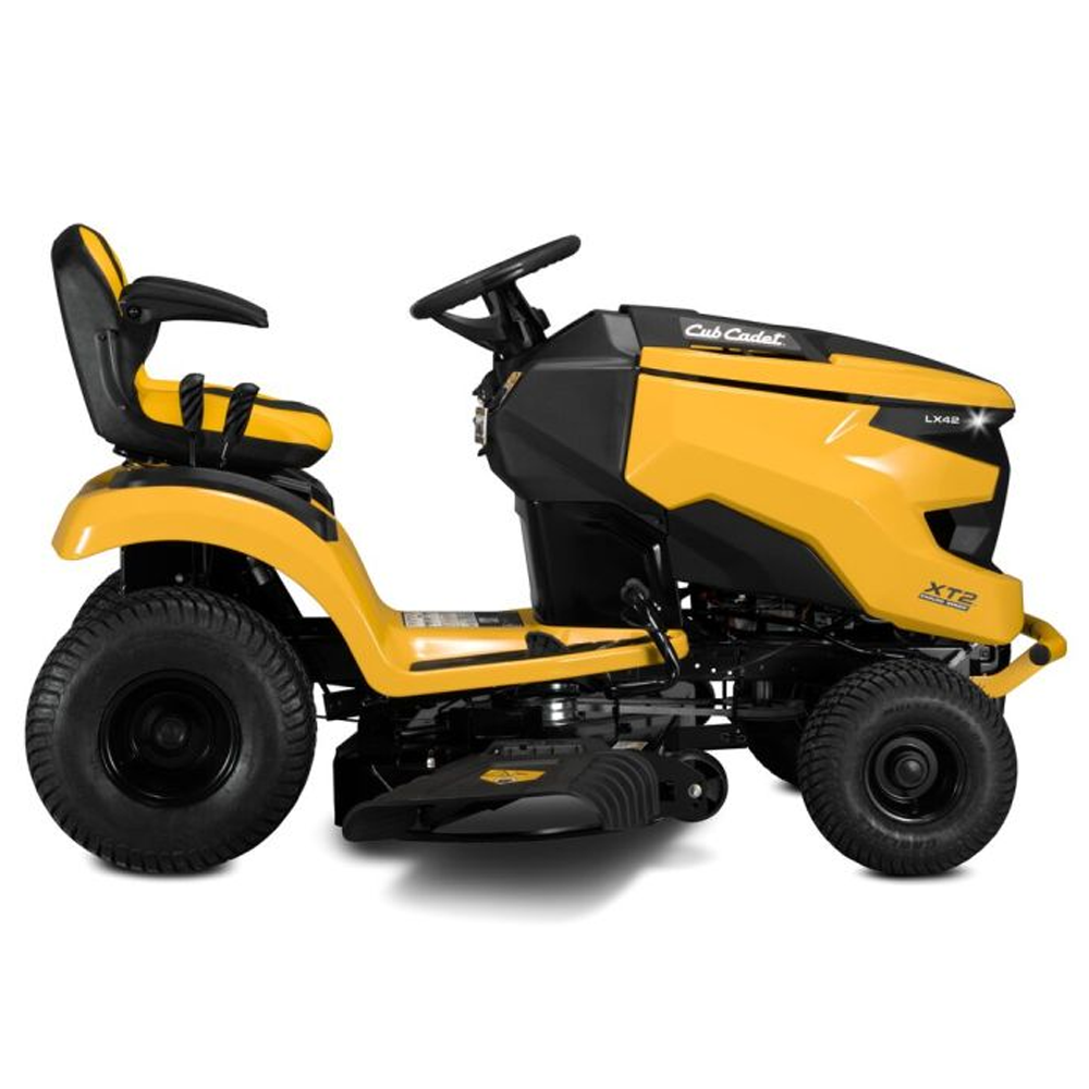 Cub Cadet XT2 LX 42 ride-on mower with 679cc EFI engine. Tough, efficient & packed with comfort. Ideal for blocks up to 4 acres. Pre-order at Mower City Albury – pickup only. side 4