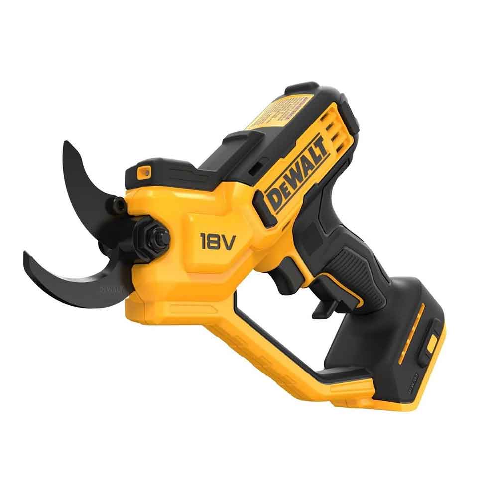 DEWALT 18V XR Power Pruner DCPPP568N-XE – cordless secateur with 32 mm cutting capacity, LED light and ergonomic handle. Skin only. Available at Mower City Albury.