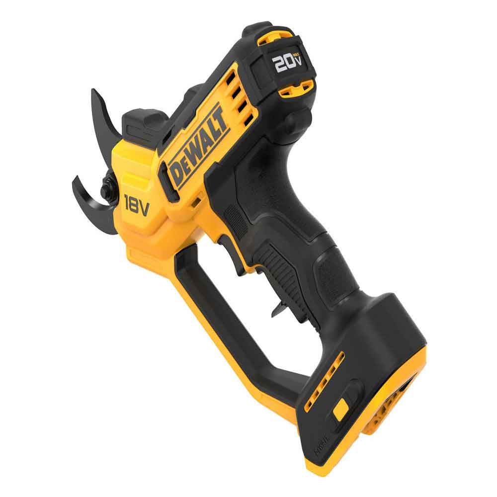 DEWALT 18V XR Power Pruner DCPPP568N-XE – cordless secateur with 32 mm cutting capacity, LED light and ergonomic handle. Skin only. Available at Mower City Albury. 2