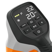 Portable STIHL KOA 20 Air Inflator with battery & charger. Inflate tyres, balls & gear with ease. In stock at Mower City Albury - Online and In-Store - electronic controls