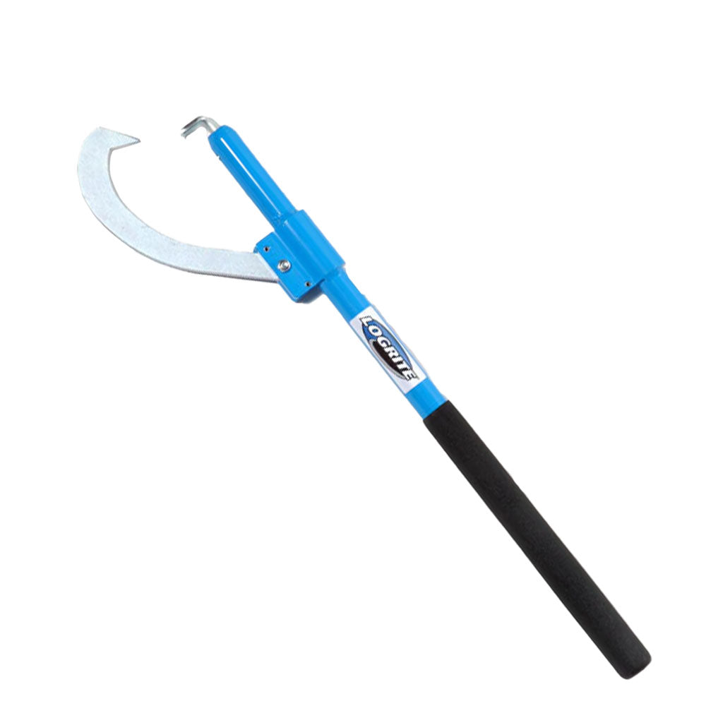 Get a grip on log rolling with the Logrite Cant Hook from Mower City Albury. Crafted with a durable aluminium handle and heat-treated zinc-plated hook, it's your ultimate tool for moving logs - with 6 different sizes to suit all log diameters. Shop now with your local arbory and outdoor power equipment experts side angle