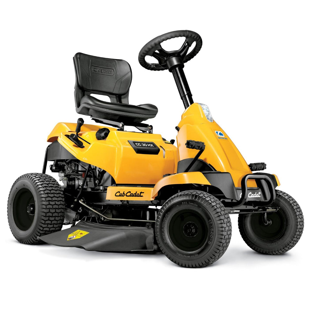 Cub Cadet CC 30 HX Mini Rider with 30-inch deck, 382cc engine and hydrostatic transmission. Talk to the team at Mower City Albury. Side View
