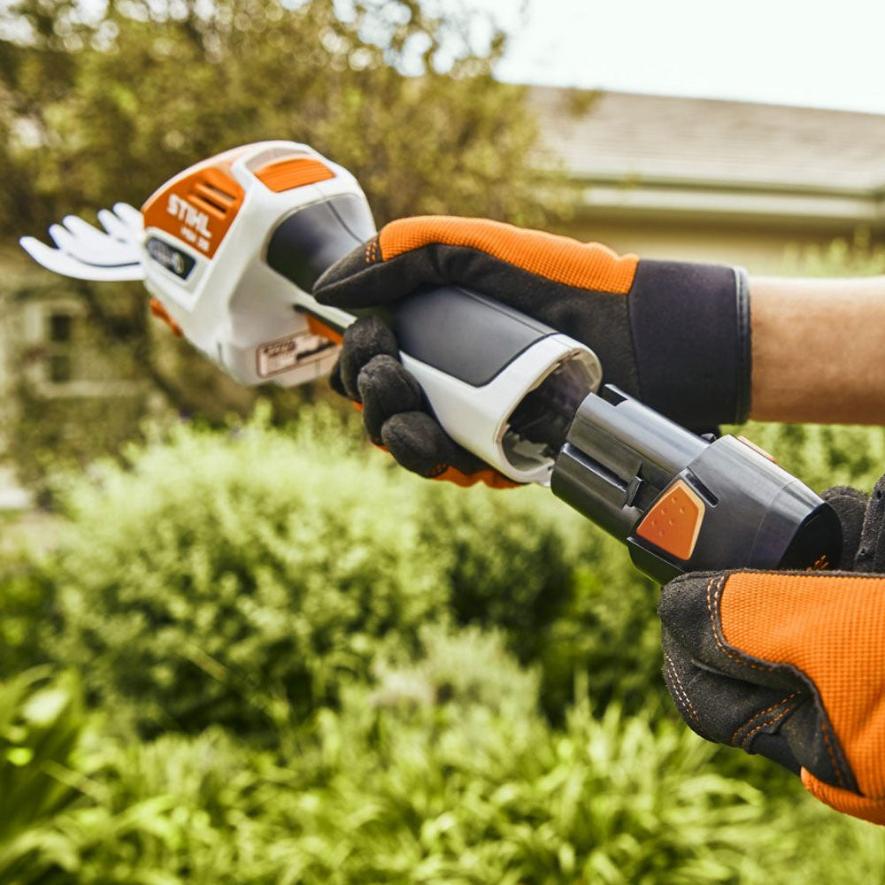 Keep your garden looking sharp with the STIHL HSA 26 Garden Shears Set. Lightweight, cordless, and easy to use for trimming grass or shrubs. Buy online from Mower City Albury – servicing Albury-Wodonga region. battery
