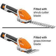Keep your garden looking sharp with the STIHL HSA 26 Garden Shears Set. Lightweight, cordless, and easy to use for trimming grass or shrubs. Buy online from Mower City Albury – servicing Albury-Wodonga region. different blades