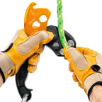 Enhance your climbing efficiency with the Petzl Chicane braking device. Compatible with Zigzag and Zigzag Plus Prusiks, it offers continuous friction on descents. Find it at Mower City Albury - come in-store today for all your climbing equipment and clothing needs. In use