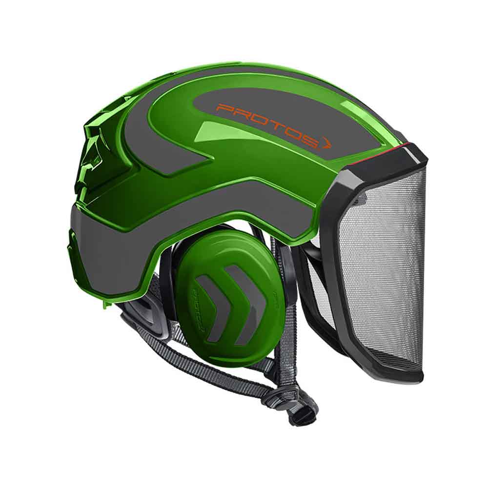 Protos Integral Aborist Helmet with Earmuffs & Visor