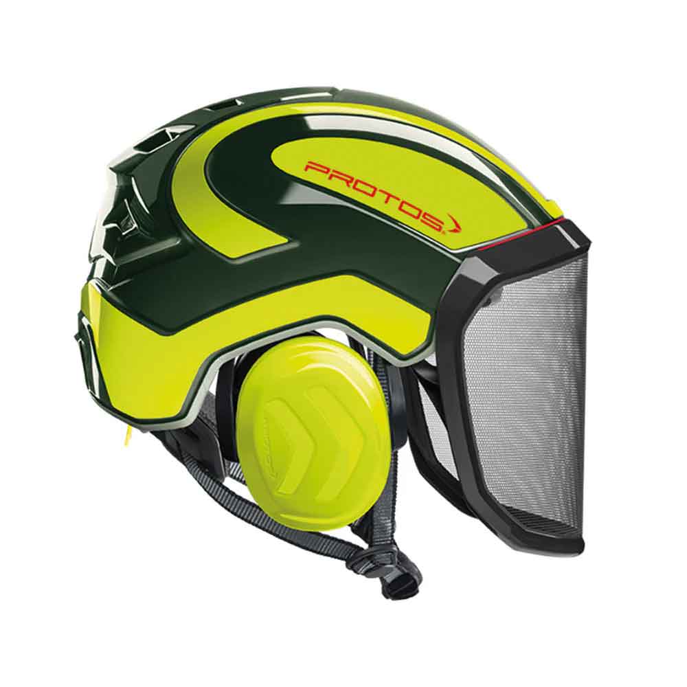 Protos Integral Aborist Helmet with Earmuffs & Visor