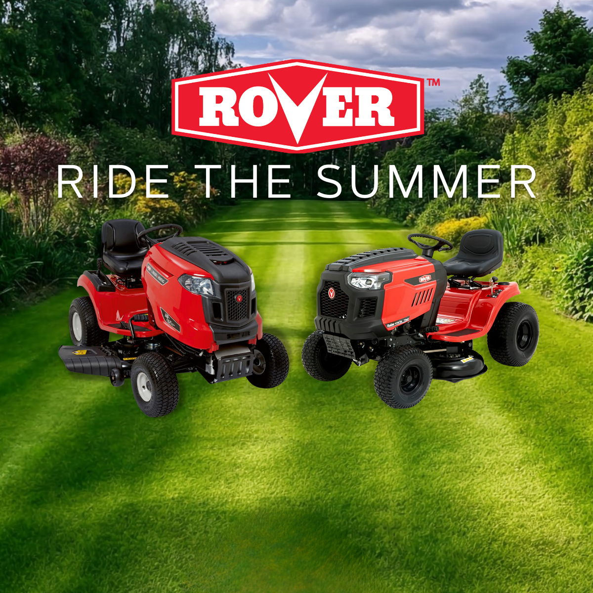 Rover ride the summer sale - mower city albury - lawn king 18/42 and rover raider 439/36 - shop now while stocks last. mobile version