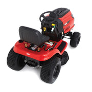 Rover Raider 36-inch ride-on mower with 439cc engine – available at Mower City Albury for pickup only. aerial view