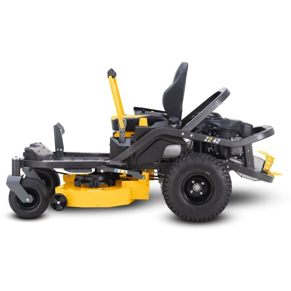 Cub Cadet Ultima Z2 42 zero-turn mower with 21.5HP Kawasaki engine and 42-inch fabricated deck. Built for blocks up to four acres. Available at Mower City Albury. 4
