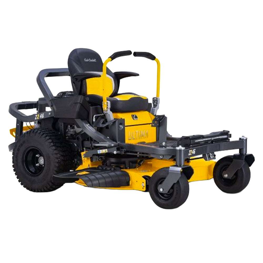 Cub Cadet Ultima Z2 46 zero-turn mower with a 21.5HP Kawasaki engine and 46-inch fabricated deck for larger lawns and blocks up to four acres. Available at Mower City Albury. 5