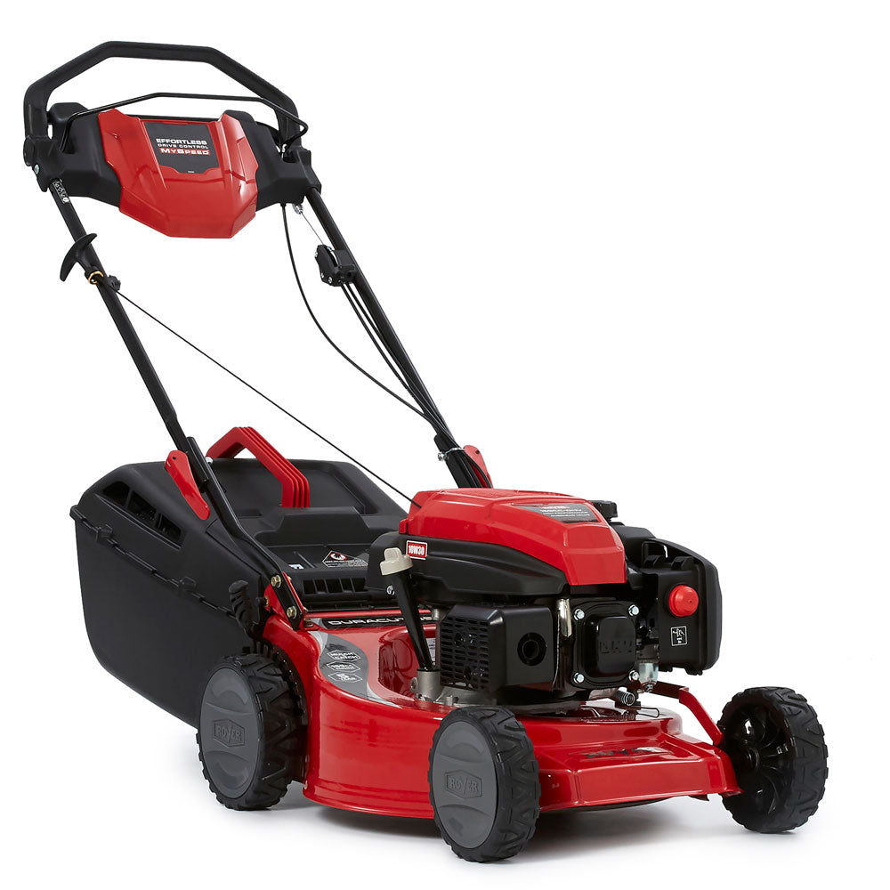 Duracut 855 MS-the new generation of self-propelled lawnmowers. Never 'too fast' or 'too slow'. My-Speed Self Propelled adjusts to your pace. Rover's "Great Start, Great Finish", Duracut 855 MS starts easily & gives a manicured lawn of up to 1/4 acre.  159cc Rover engine & MySpeed-you can't beat Rover. 5 year warranty. 123