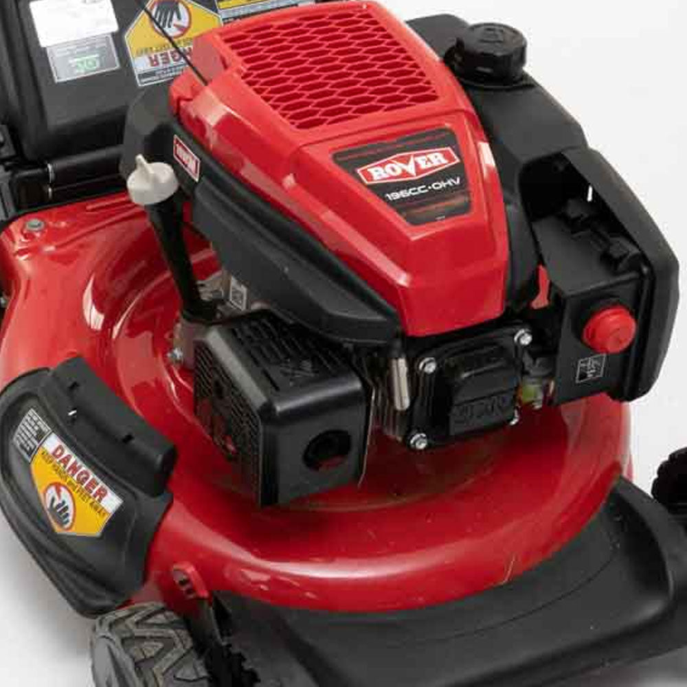 Rover Duracut 900: A true multi purpose lawn mower. Cut, Catch, Mulch & Side Discharge. 21" cutting deck reduces mow time & 196cc Rover engine gives ample power cutting performance. True to Rover's "Great Start, Great Finish" motto.  Avail. Mower City Albury - your local Independent Rover Specialist.  123