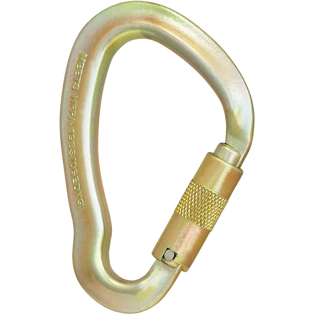Discover the ISC Tree Climbing Forged Big Dan Supersafe Karabiner at Mower City Albury. Crafted from heat-treated forged steel, Big Dan offers auto-lock action, a gate opening of 25mm, and a strength of 5,000kg. Elevate your arborist adventures with this CE EN 362-approved powerhouse. Shop now at Mower City Albury
