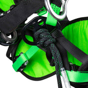 The Buckingham Agility Harness features proper fit, adjustment slippage, suspension systems mobility, lower hardware & attachment options during suspension. New back pad for max. support, new Leg Pad/Suspension & Segmented Rope Bridge/Suspension bridge systems. Lower rigging plate hardware design. Size S-M-L. 123