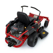 The Rover Zero Turn RZ46 . New generation zero turn Ride On Mower-up to 5 acres. Dual independent rear transmissions allow a 360 degree "zero" turning radius, turn around on the spot and go back! Stretch out your legs & enjoy the ride. Tubular frame for easy engine access, flip-up floor pan-easy assess to belts.123